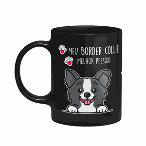 Caneca Dog - Meu Border Collie Puppy, Melhor Pessoa!