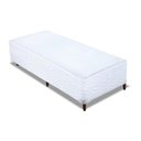 Ver imagem 1 de Cama Box Base Solteiro Sommier Plus Bordado White (88x188x24) - Orthocrin