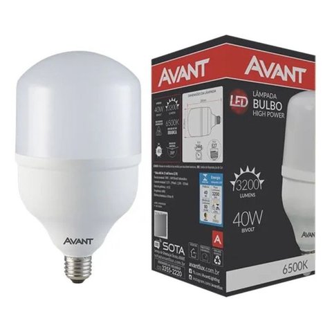 Lâmpada Led Avant Bulbo Hp Serie Mg 40 W Cor Branco-frio 40w 6500k