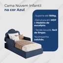 Ver imagem 2 de Cama Nuvem Montessoriana Infantil com Colchão para Menino e Menina em MDF Azul