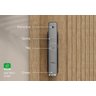 Fechadura Inteligente Push & Pull de Embutir Mfr 6300 Cinza - 4