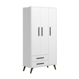 Conjunto Quarto Bebê Q Encanto Retrô Branco Completo Qmovi - 5