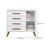 Conjunto Quarto Bebê Q Encanto Retrô Branco Completo Qmovi - 4