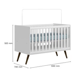 Conjunto Quarto Bebê Q Encanto Retrô Branco Completo Qmovi - 8