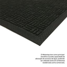 Tapete Entrada Waterkap 90x60 Seca Pé Absorve Água Porta Lar - 4