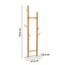 Ver imagem 3 de Cabideiro em Madeira Maciça e MDF Junco Bege/Amêndoa/Off White