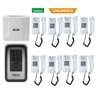 Kit Central de Interfone Condomínio 16 Ramais Comunic 16 + 8 Terminais e Porteiro Xpe-1013 Id Intelb - 1