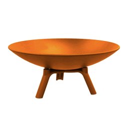 Lenheiro Lareira Braseiro Envelhecida Externa em Ferro 60cm - 1