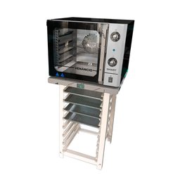 Forno Turbo Convec. Preto e Inox FCSB4E 220V + Bancada MES-004 + 4 Assadeiras - Venâncio - 3