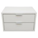 Ver imagem 3 de Mesa de Cabeceira 30cm com Duas Gavetas 100% MDF