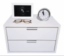 Ver imagem 5 de Mesa de Cabeceira 30cm com Duas Gavetas 100% MDF
