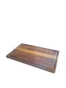 Ver imagem 4 de Tábua de Carne Grande para Churrasco Madeira Teca 50 X 30 X 1,8 - Natural Natural