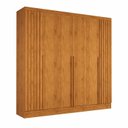 Ver imagem 2 de Guarda-Roupa Casal 6 Portas Ripado e 4 Gavetas Ripado Atenas Yescasa Marrom/Nature