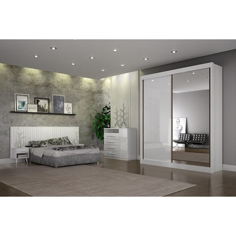 Dormitório Solteiro Esp 2 Portas 3PÇS Milano - Arbo Design