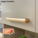 Ver mais imagens de Armário de Cozinha Completa com Balcão com Tampo 12 Portas Urbano - Freijó/vanilla/com Ripado