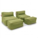Ver imagem 3 de Kit Duplo Puff Brisa com Apoio Conforto Áreas Externas Good Pufes Poltrona Enchimento Perolas Eps