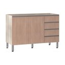 Ver imagem 1 de Balcão De Pia Sem Tamp 120cm E Luci Legno Crem e Cumaru