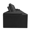 Ver imagem 5 de Sofá 2,30m Retrátil e Reclinável com Usb – Grande, Confortável e Moderno para Sala de Estar:preto