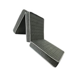 Puff Multiuso Solteiro Cinza 3em1 D33 1,80x0,60x0,10 - 1