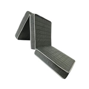 Puff Multiuso Solteiro Cinza 3em1 D33 1,80x0,60x0,10