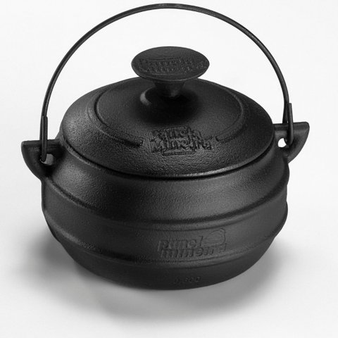 Cumbuca 12,5x15cm 1,2l Tampa de Ferro Panela Mineira