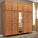 Ver imagem 1 de Guarda-roupa 10 Portas 3 Gavetas Grécia Freijó Madeira Pinus - Cavazotto