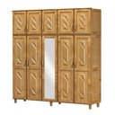 Ver imagem 2 de Guarda-roupa 10 Portas 3 Gavetas Grécia Freijó Madeira Pinus - Cavazotto