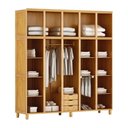 Ver imagem 3 de Guarda-roupa 10 Portas 3 Gavetas Grécia Freijó Madeira Pinus - Cavazotto