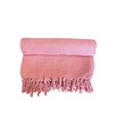 Ver imagem 2 de Manta em Algodão para Sofá 1,80 x 2,30 Rosa Manta para Sofá Colcha para Cama Solteiro
