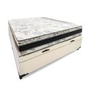 Ver imagem 3 de Cama Base Box Baú Casal Super Confort Sintético Bege + Colchão Casal Super Confort D33 28x138x188