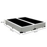 Cama Box King 193 Tecido Sintético Branco com Colchão Marrocos - Poliéster - Espuma D33 30cm - 3