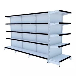 Gondola Centro 170 Fit Ate 3 Metros 1 Ponta Branco 35b Pe Preto - 1