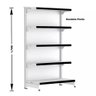 Gondola Centro 170 Fit Ate 3 Metros 1 Ponta Branco 35b Pe Preto - 4