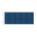Ver imagem 3 de Cabeceira Modulada Estofada Adesiva 10 Módulos 20x20cm Azul