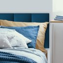 Ver imagem 1 de Cabeceira Modulada Estofada Adesiva 10 Módulos 20x20cm Azul