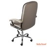Cadeira Office Classica Alta com Sistema Relax e Assento em Pu 126 - Bella Brasil Decor Caramelo - 6