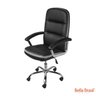 Cadeira Office Classica Alta com Sistema Relax e Assento em Pu 126 - Bella Brasil Decor Caramelo - 1