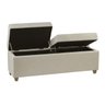 Recamier Bau Madri 1,20m Suede Bege - Inova Decor Inova Decorações - 1