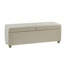 Ver imagem 3 de Recamier Bau Madri 1,20m Suede Bege - Inova Decor Inova Decorações