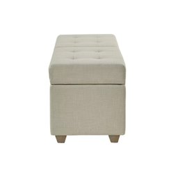 Recamier Bau Madri 1,20m Suede Bege - Inova Decor Inova Decorações - 4