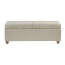 Ver imagem 2 de Recamier Bau Madri 1,20m Suede Bege - Inova Decor Inova Decorações
