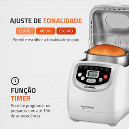 Panificadora Automática Master Bread Npf-54 127v 60hz Branco - 3