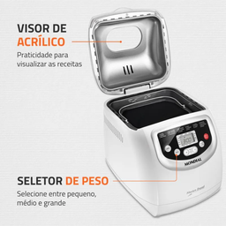 Panificadora Automática Master Bread Npf-54 127v 60hz Branco - 4