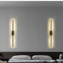 Ver imagem 2 de Luminária de Parede Interna Arandela Led 14w Vector Preta Moderna com 3 Cores de Luz Bivolt