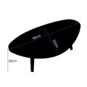 Ver imagem 6 de Mesa de Centro Orgânica Pés Palito em Madeira 90x52cm