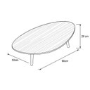 Ver imagem 6 de Mesa de Centro Orgânica Pés Palito em Madeira 90x52cm