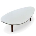 Ver imagem 2 de Mesa de Centro Orgânica Pés Palito em Madeira 90x52cm