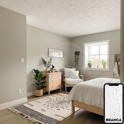 Textura Rústica Revestimento de Parede Decora Brasil - 3.6l - Quartzo Branco - 11