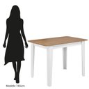 Ver imagem 5 de Conjunto Sala de Jantar 4 Lugares Delta MDF Branco/Mel