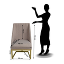 Ver imagem 5 de Kit 06 Cadeiras Para Sala de Jantar Ana Base de Ferro Linho Bege D'Classe Decor